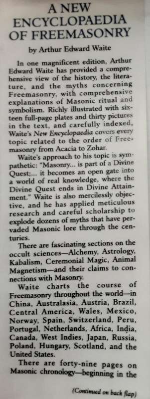 A New Encyclopaedia of Freemasonry by Arthur Edward White