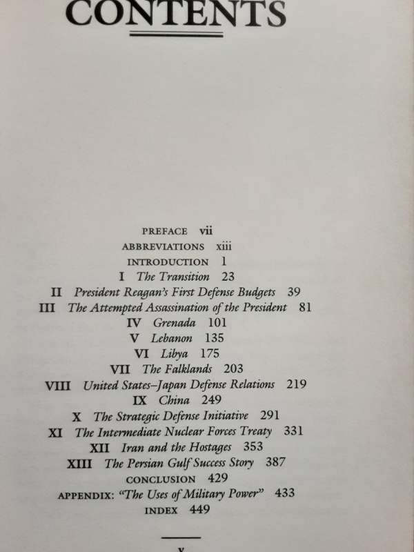 Fighting For Peace Seven Critical Years in the Pentagon by Casper W Weinberger **Signed edition **