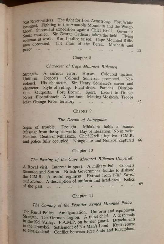 Boot and Saddle,  Cape Mounted Riflemen and Frontier Armed Mounted Police by P J Young