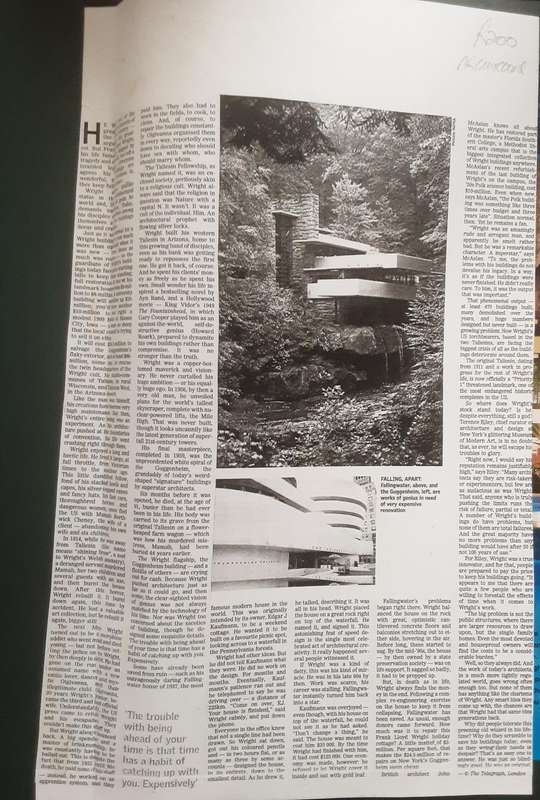 Frank Lloyd Wright Design by Maria Constantino