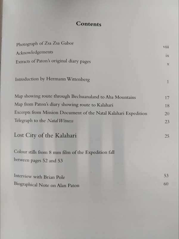 Lost City of the Kalahari by Alan Paton