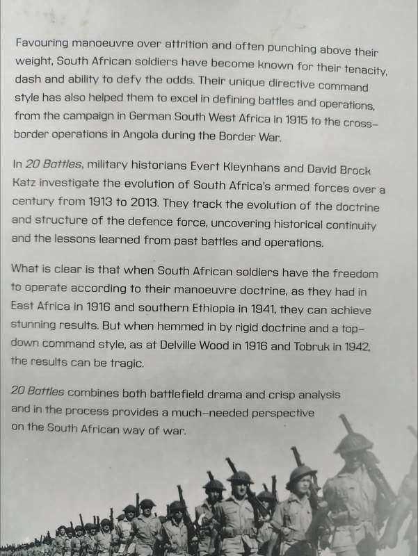 20 Battles Searching for a South African Way of War 1913 2013 by Evert Kleynhans & David Brock Katz