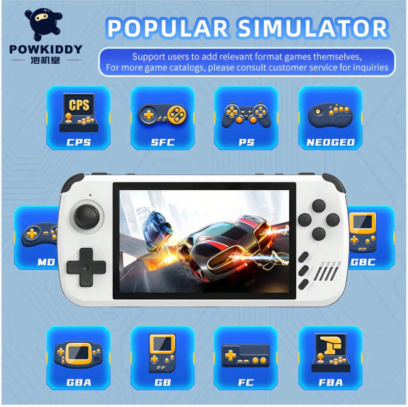 Powkiddy Retro Entertainment Console Emulator X39PRO, Classic Upgraded Player Arcade Joystick
