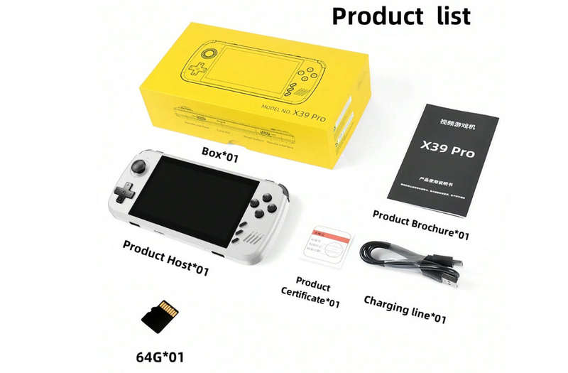 Powkiddy Retro Entertainment Console Emulator X39PRO, Classic Upgraded Player Arcade Joystick