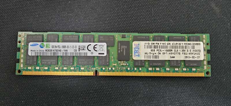 8GB DDR3 ECC SERVER RAM - SAMSUNG 2Rx4