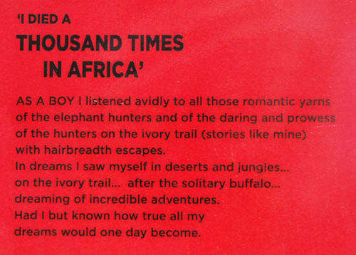 I Died a Thousand Times in Africa -- Christiaan Herbst