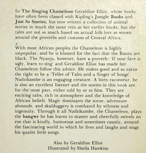 The Singing Chameleon - Geraldine Elliot
