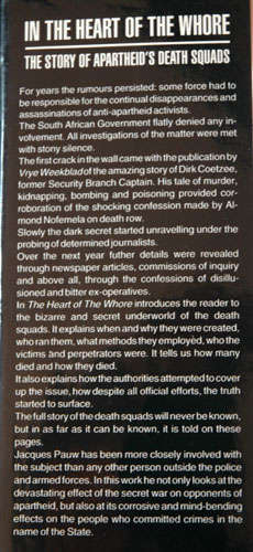 In the Heart of the Wh0re - Jacques Pauw (First Edition, First Impression)