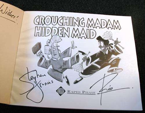 Crouching Madam Hidden Maid - Stephen Francis & Rico (SIGNED copy with cartoon)