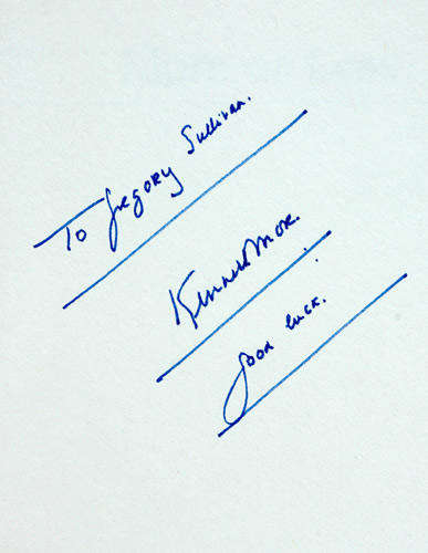 More or Less -- Kenneth More (signed)
