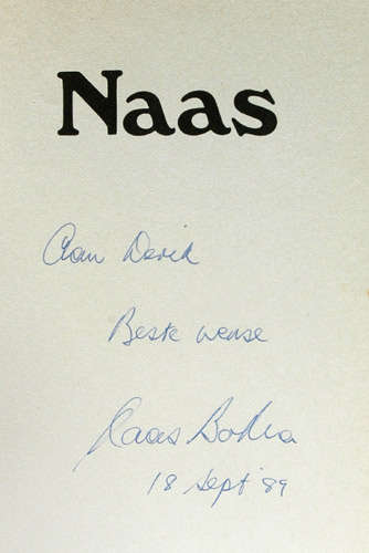 Naas -- Edward Griffiths (signed Afrikaans copy)