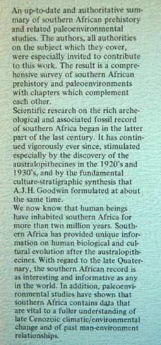 Southern African Prehistory and Paleoenvironments  -  Richard Klein