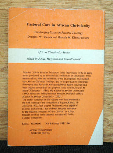 Pastoral Care in African Christianity - D. Waruta & H. Kinoti