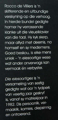 Die Eiesoortiges -- Rocco de Villiers