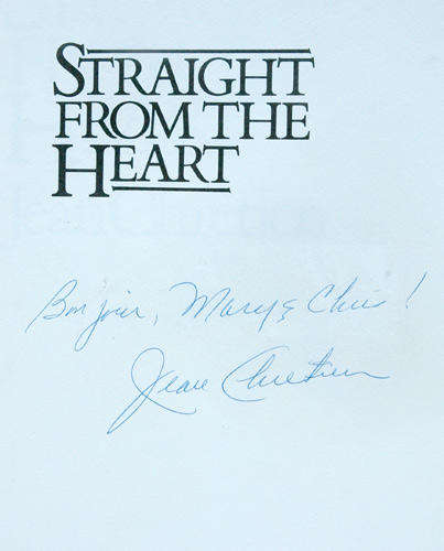 Straight from the Heart -- Jean Chretien (signed)