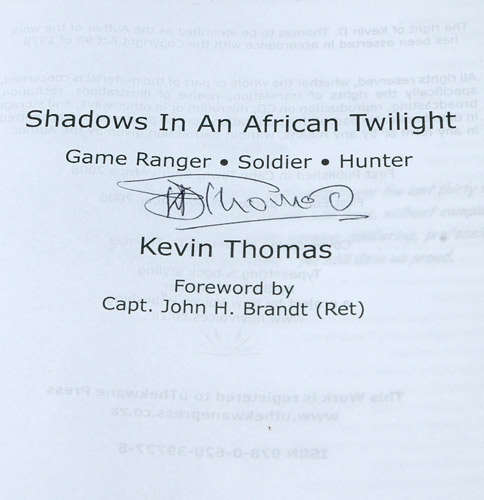 Shadows in an African Twilight -- Kevin Thomas (signed)