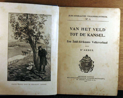 Zuid-Afrikaanse Volksbibliotheek van het Veld tot de Kansel- JD'Arbez