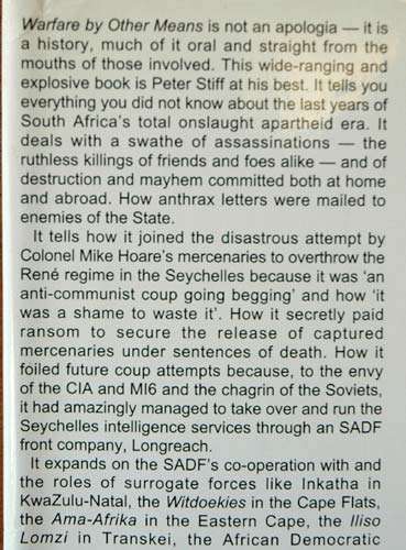 Warfare by Other Means- Peter Stiff (First Edition)