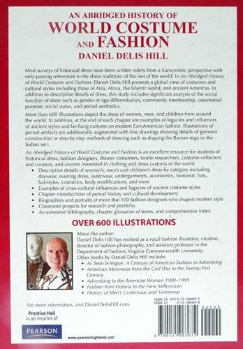 An Abridged History of World Costume and Fashion -- Daniel Delis Hill