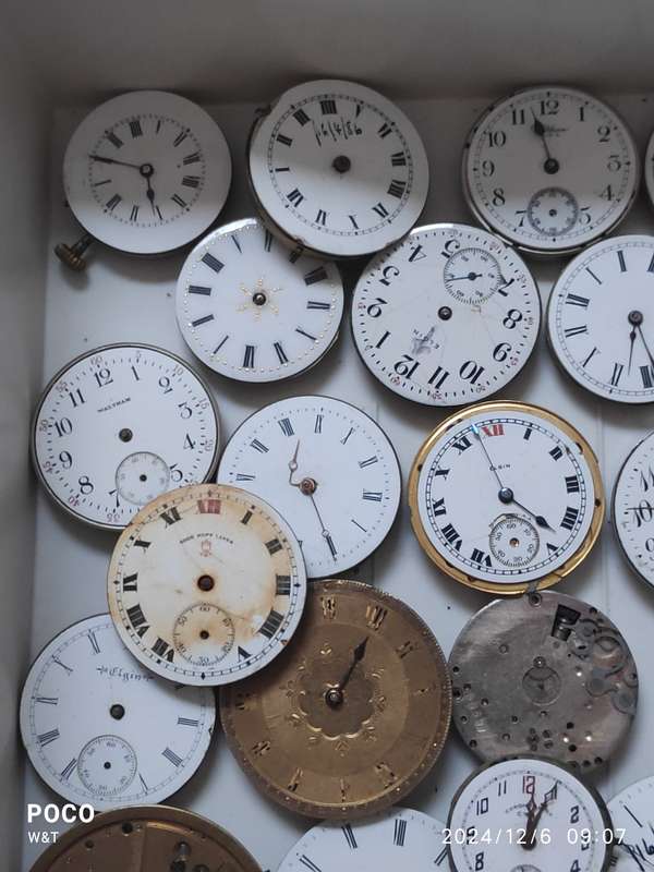 Trench and Pocket Watch movement lot
