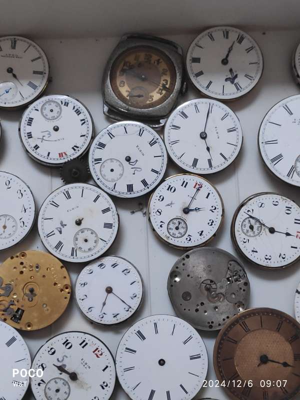 Trench and Pocket Watch movement lot