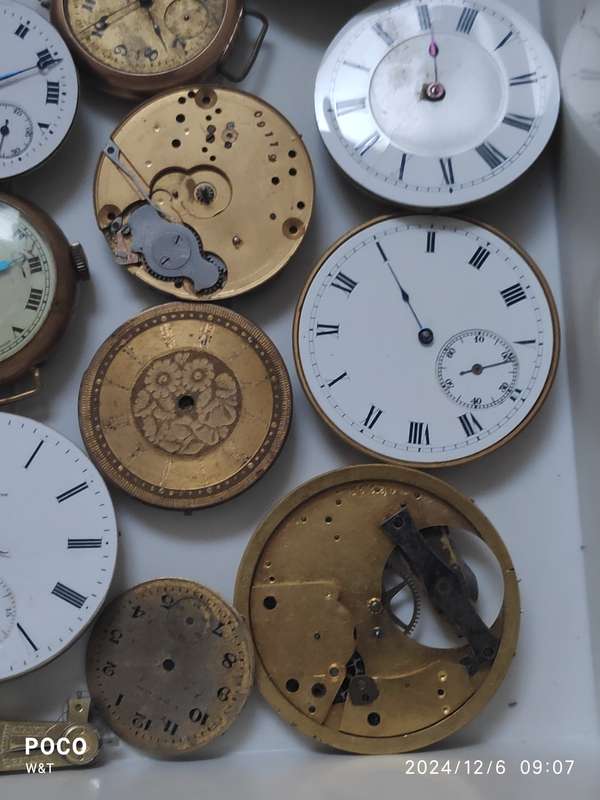 Trench and Pocket Watch movement lot