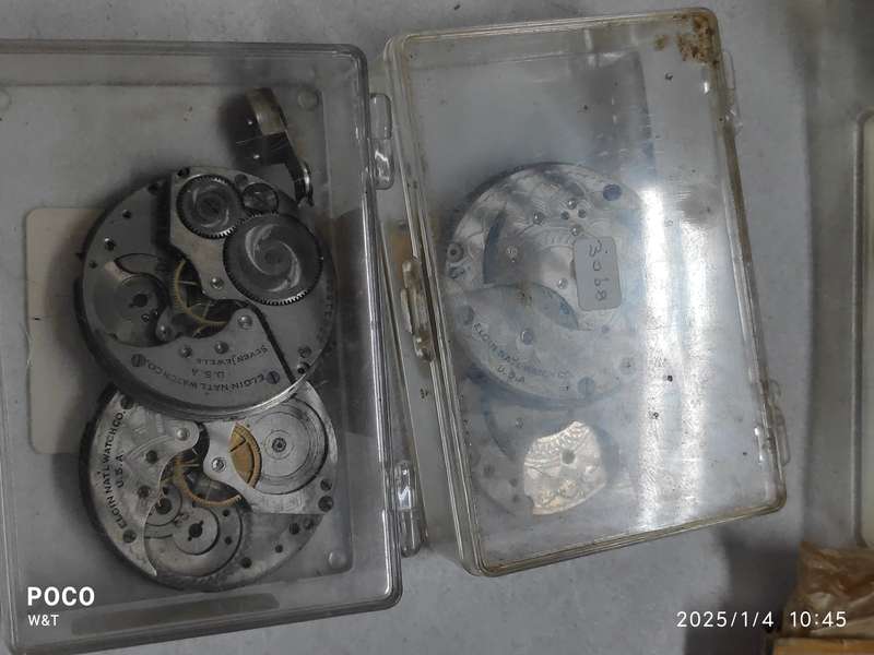 Elgin Lot of movements/parts