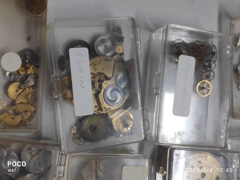 Elgin Lot of movements/parts