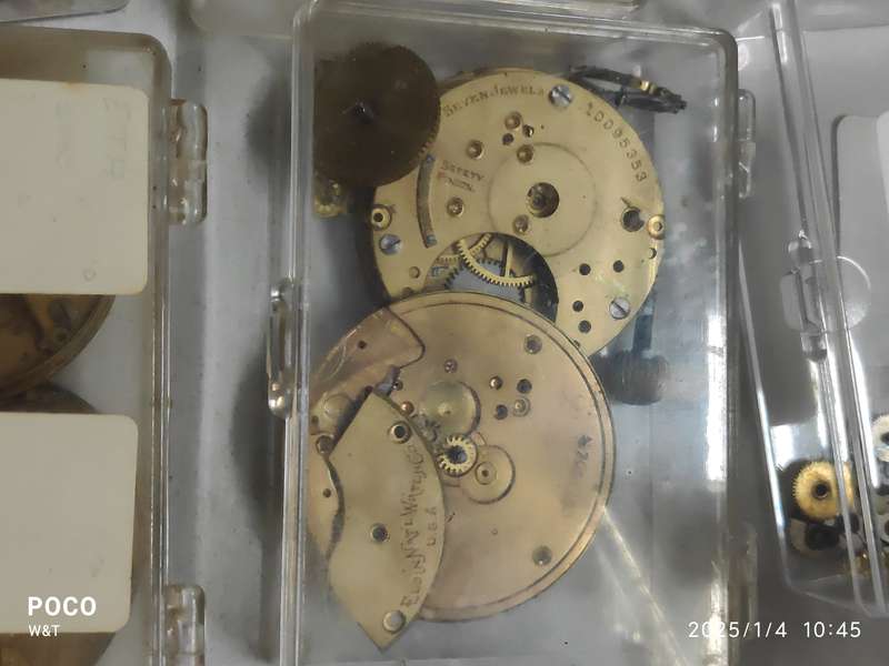 Elgin Lot of movements/parts