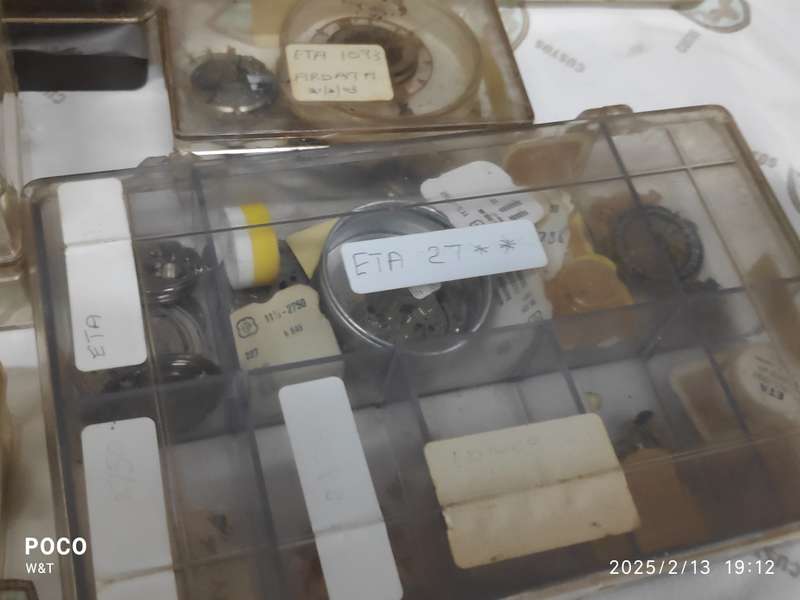 Mixed lot of ETA and Invicta watch parts