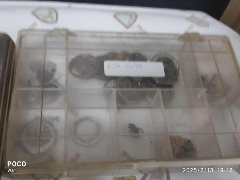 Mixed lot of ETA and Invicta watch parts