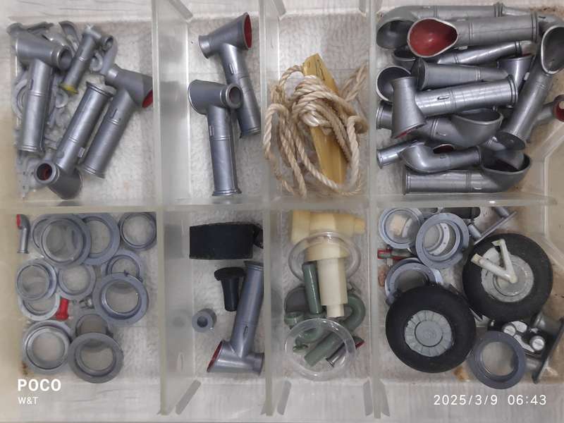Lots of  ship /airplane/cannon/parts for model /scene builders