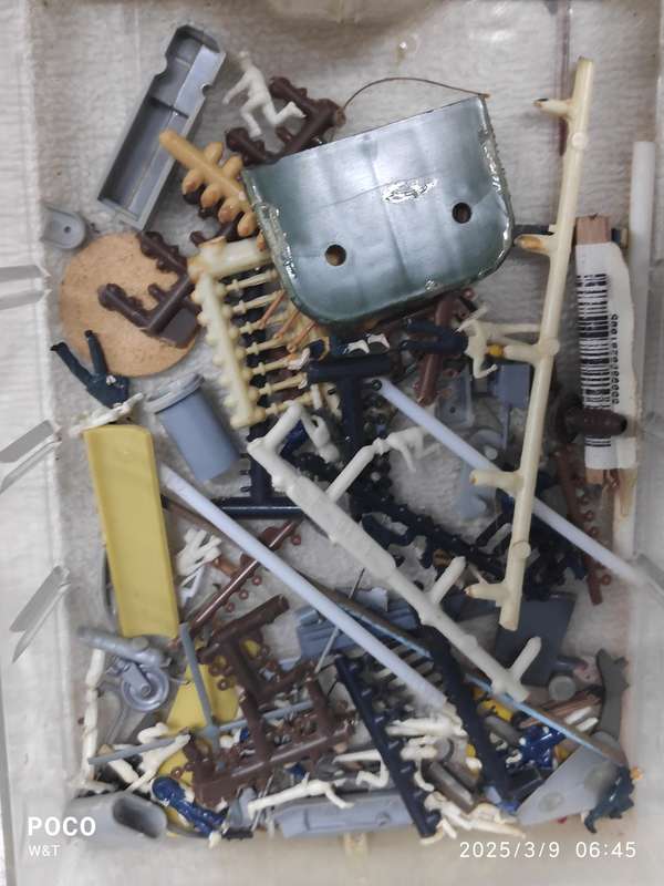 Lots of  ship /airplane/cannon/parts for model /scene builders