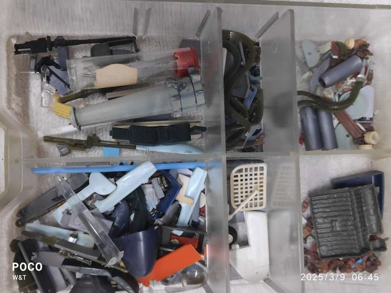 Lots of  ship /airplane/cannon/parts for model /scene builders