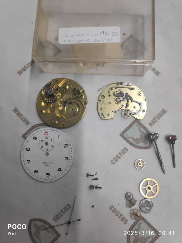 Bargain !!! TOP STOPWATCH Parts Boxes, HEUER, LEMANIA,TISSOT, EXCELSIOR PARK,VALJOUX, CYMA