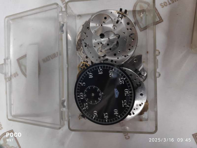 Bargain !!! TOP STOPWATCH Parts Boxes, HEUER, LEMANIA,TISSOT, EXCELSIOR PARK,VALJOUX, CYMA