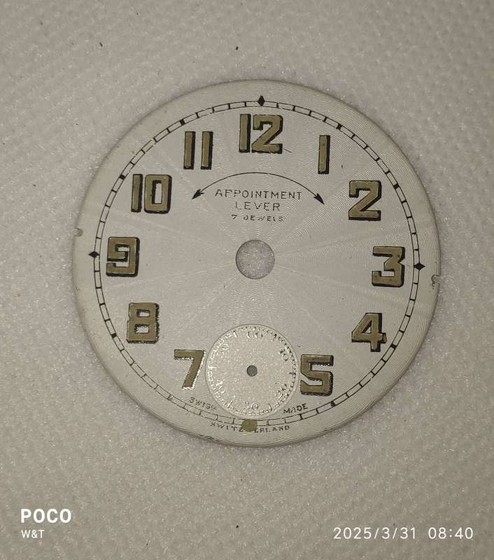 NOS pocket Watch Dial
