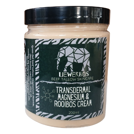 Beef Tallow Magnesium and Rooibos Extract Cream\Mousse - 200ml