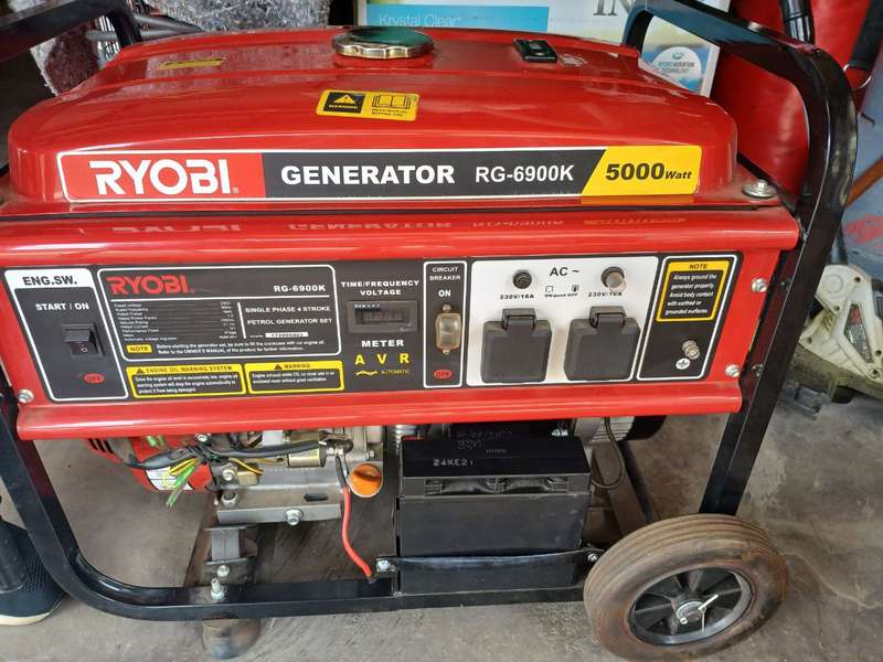 Ryobi Generator RG6900K 5000 watt