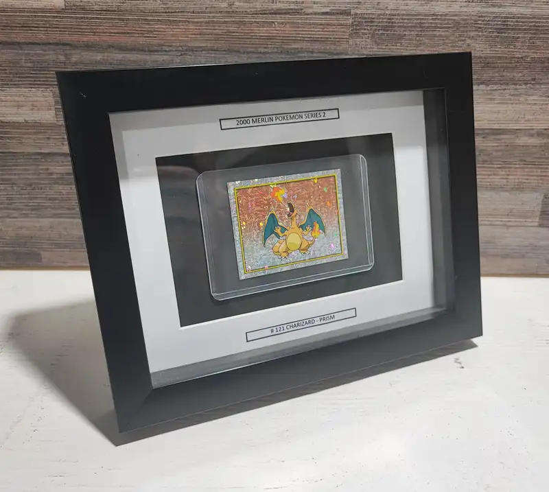Framed Rare 2000 Topps Pokémon Charizard