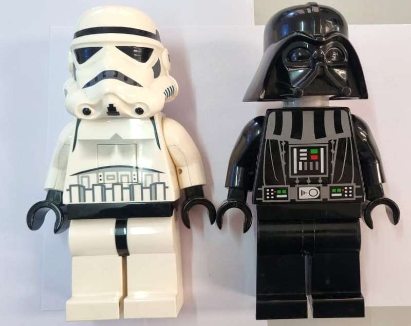 LEGO STAR WARS Storm Trooper and Darth Vader LED Flashlight torch large figure Collectible Rare