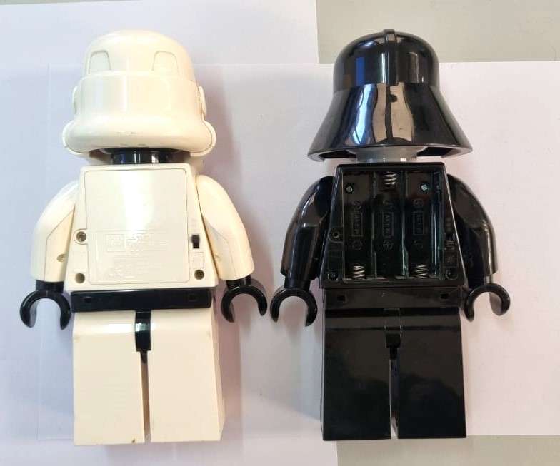 LEGO STAR WARS Storm Trooper and Darth Vader LED Flashlight torch large figure Collectible Rare