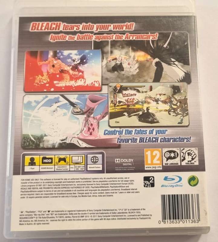 Very Rare BLEACH Soul Resurrection PS3 (CIB)