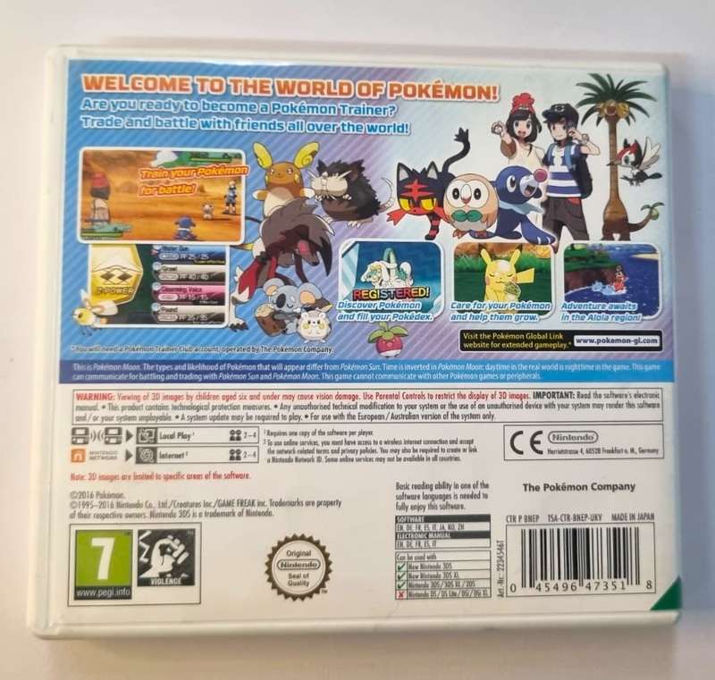Pokemon Moon 3DS Nintendo