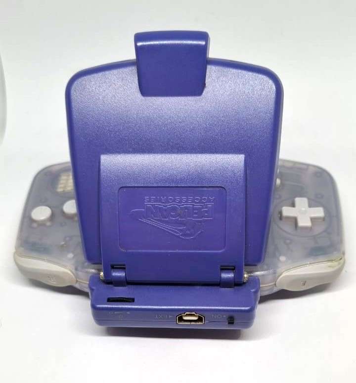 Amazing Condition Crystal Glacier Clear Nintendo Gameboy Advanced Bundle