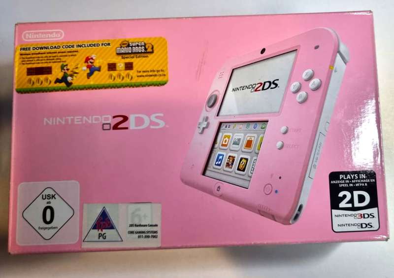 Limited Edition Pink+White Nintendo 2DS bundle
