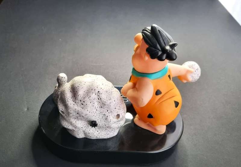 Vintage Hannah Barberra Flinstones Taking Alarm Clock