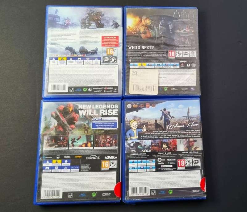 4 Playstaion 4 Games