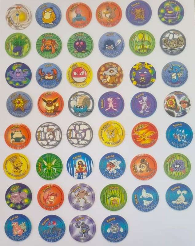 Vintage Great Condition Pokemon Tazos 2 Set