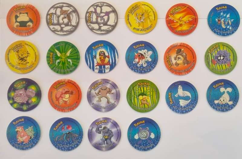 Vintage Great Condition Pokemon Tazos 2 Set